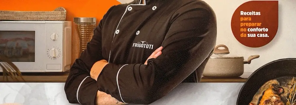 Animação de receita da campanha Na Cozinha com Frigototi